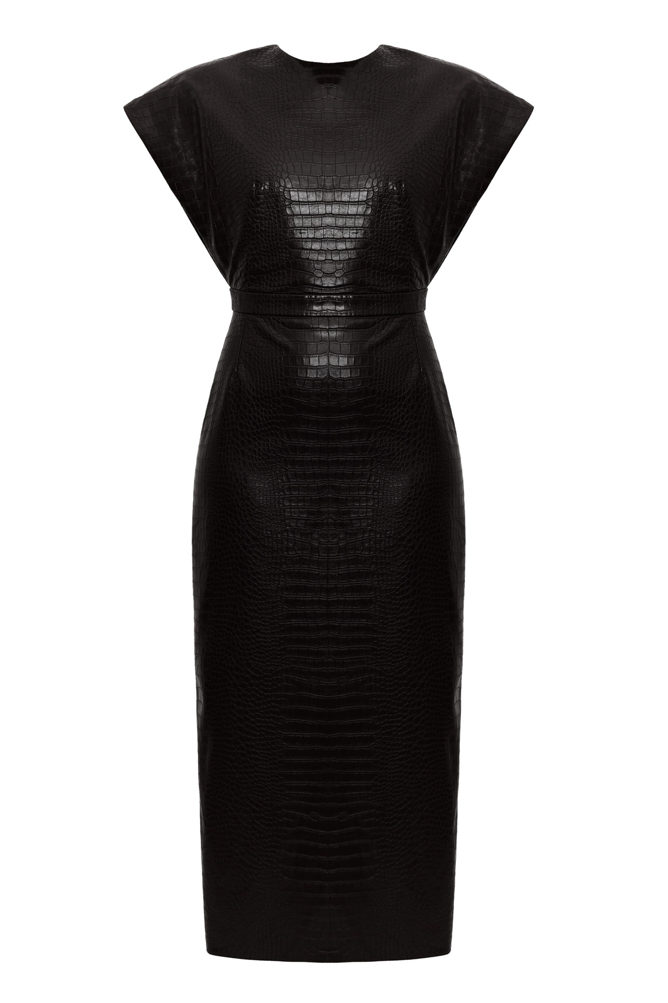 black sexy leather dress