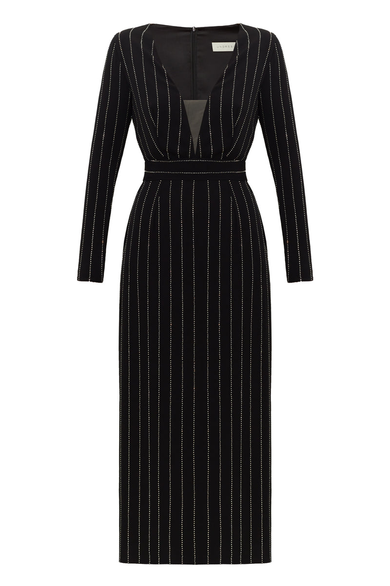 black rhinestone  dress