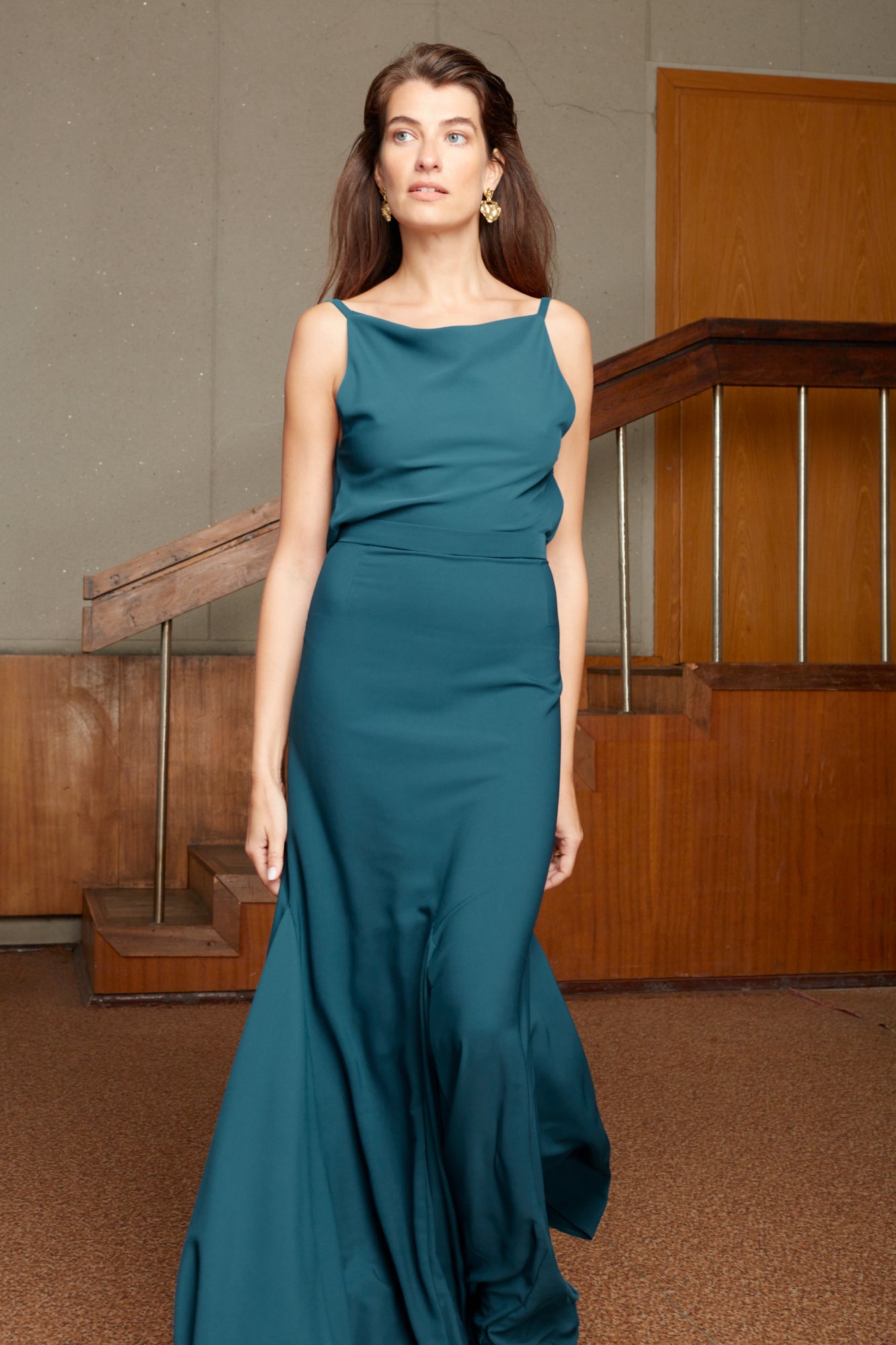 Blue evening gown for gala events